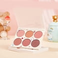 thumbnail image 5 of Cheek Blush Cosmetics, Blush Palette Multi Color Lightweight Matte Oil Absorbing  For Home For Women 6 Colors Blush Palette, 5 of 5