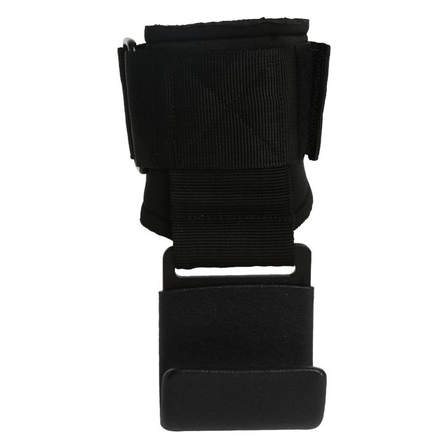 Poignée de Levage de Poids, Crochet en Acier Antidérapant, Prise de Levage Robuste, Protection des Paumes, Coussinet SBR pour Entraînement Rouge,Noir