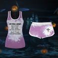 thumbnail image 2 of Ensemble de Chemises Sans Manches Imprimées pour Femmes, Ensemble de Shorts à Cordon, 2 of 9
