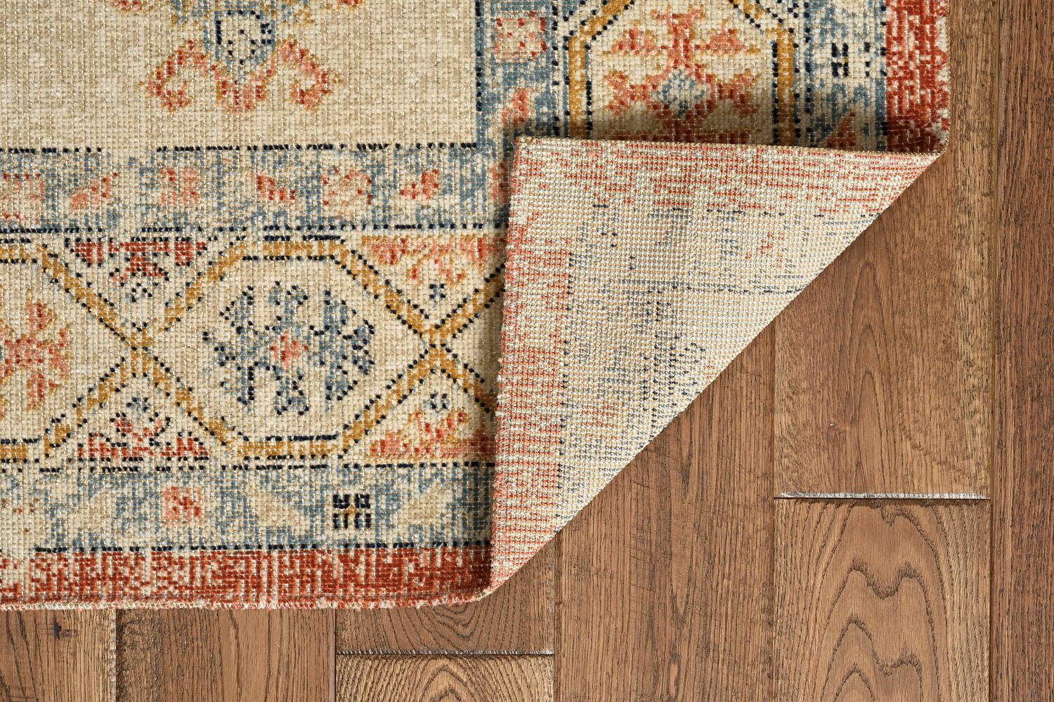 Tapis d'appoint Grand Zéro Lofton ivoire et rouille de 3 pi x 5 pi