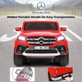 thumbnail image 4 of Costway Licensed Mercedes Benz x Class 12V 2-Seater Kids Ride On Car w/ Trunk Red, 4 of 10