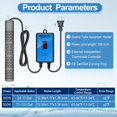 thumbnail image 4 of HiTauing Aquarium Heater, Upgraded 300W/500W Fish Tank Heater with Intelligent Leaving Water Automatically Stop Heating and Advanced Temperature Control System, Suitable for Saltwater and Freshwater, 4 of 8