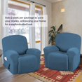 thumbnail image 2 of Super Stretch Couch Covers Recliner Covers Recliner Chair Covers Form Fitted Standard / Oversized Power Lift Reclining Slipcovers, Feature Soft Thick Jacquard, Dusty Blue, 2 Pack, 2 of 7