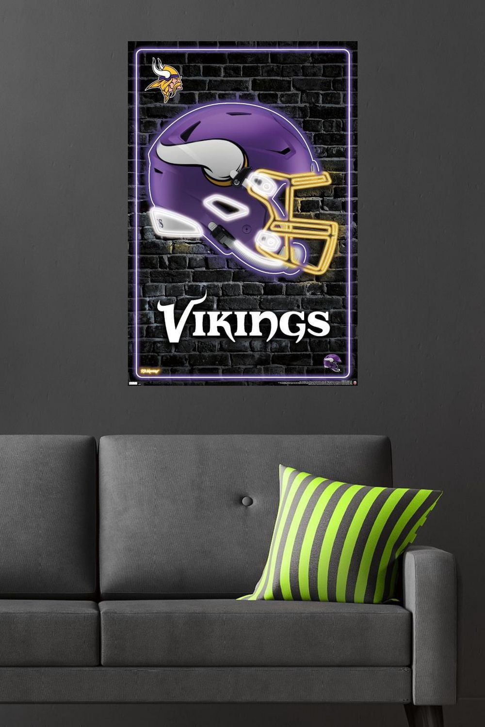 Casque NFL Minnesota Vikings - Neon 23