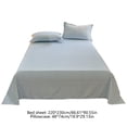 thumbnail image 3 of Deeceymbur Washed Cotton Solid Color Bedding Set 3 Piece Duvet Cover Fitted Sheet Pillowcases Soft Breathable, 3 of 6