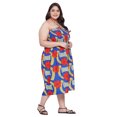 thumbnail image 4 of Oussum Robe Tube Courte pour Femmes Sans Manches, Robes d'Été, Bleu, 4 of 7