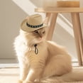 thumbnail image 3 of Chapeau de Cowboy pour Chats Jeu de Rôle Western Unique pour Usage Intérieur Extérieur Accessoires pour Animaux Carnaval Halloween Conception Sécuritaire pour Enfants, 3 of 4