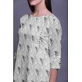 thumbnail image 2 of Bimba Kurta à Manches 3/4 Imprimée Kurti Droite Vêtements d'Été pour Femmes, 2 of 6