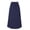 Dark Blue, variant on Mrat Elegant Skirt Fashion Women Loose Casual High Waist Solid Long Ankle Pleated Skirt Plus Size Skirts S-103 Dark Blue XL
