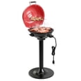thumbnail image 1 of Patiojoy Gril BBQ Électrique Portable sur Pied avec Grille de Réchauffement Antiadhésive Amovible Température Réglable 1600 Watts Gril pour Usage Intérieur et Extérieur Rouge, 1 of 10