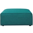 thumbnail image 4 of Modway Mingle Ottoman en Tissu de Polyester de Style Moderne, Fini Bleu Sarcelle, 4 of 4