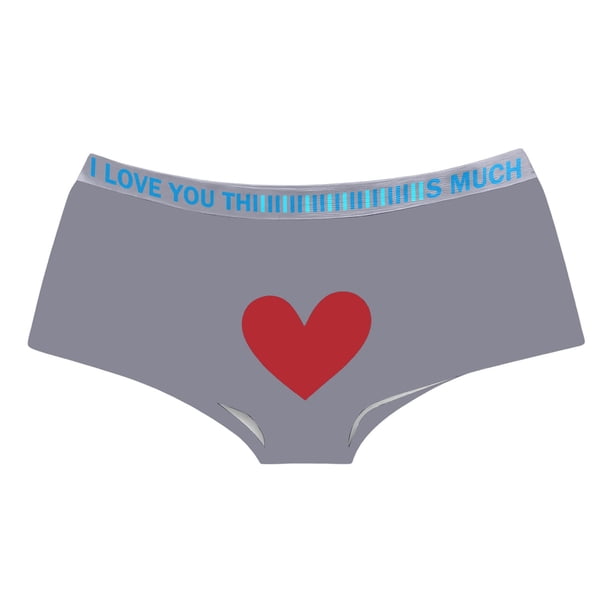 ❀マーヤ❀ AWZXDE Valentine's Day Floral Print Underwear Soft Stretch Bikini