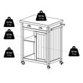 thumbnail image 2 of 20727 Timber Kitchen Cart, 2 of 5