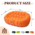 thumbnail image 3 of The Magic Home Canapé Incurvé 2 Places 80 Po, Orange, 3 of 7