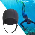 thumbnail image 4 of kurtrusly 3mm Neoprene Scuba Diving Hat Protection Ear for Rafting Underwater Unisex black, 4 of 9