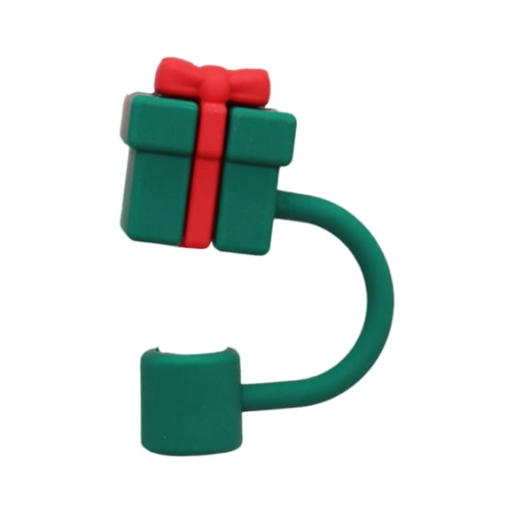 Cache-paille de Noël en Silicone pour Bouteilles d'Eau – Capuchon Réutilisable Anti-Éclaboussures pour Pailles de 9 mm à 11 mm de Diamètre, 0,4 Po