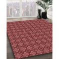 thumbnail image 3 of Ahgly Company Tapis d'Intérieur Ronds Transitionnels Rouges Lavables à la Machine, 7 Pieds Rond, 3 of 7