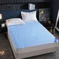 thumbnail image 3 of Waterproof Mattress Protector Pad Quilted Fitted Cover With Cotton Top Layer And Elasticized Skirt For Twin Full Queen King Beds, 3 of 6