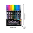 thumbnail image 3 of Double Line Outline Marker Pens Set, Metallic Ink for Highlighting on Glass, Ceramic, or Paper, 8ml Capacity, Vibrant Glitter Colors, 3 of 6