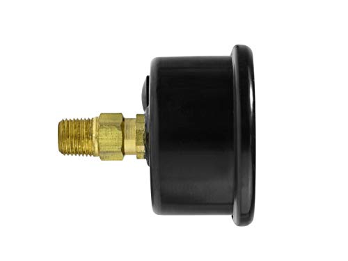 Grams Performance 120psi Fuel Pressure Gauge Blk Face G2-99-1200, Black