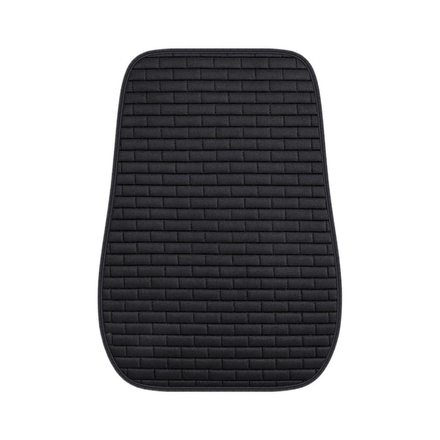 B Black Car Linen Backrest Cushion Summer Ventilated Breathable Cool Pad All Season Use Honeycomb Mesh Structure For Sedan Suv Vehicles