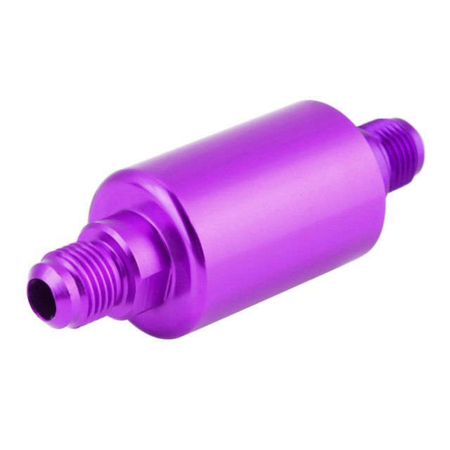 Filtre à Carburant en Aluminium de Haute Qualité Universel Voiture Modification Auto AN6 Violet