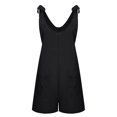 thumbnail image 4 of Styesk Shorts pour Femmes Mode Femme Été Uni Poche Décontracté Sans Manches Combinaison à Bretelles, 4 of 7