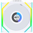 thumbnail image 1 of Lian Li 12RSLLCD1W1W Ventilateur Sans Fil 120mm Boîtier ARGB SL-LCD Lame Inversée Simple Blanc, 1 of 7
