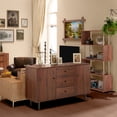 thumbnail image 2 of HOMCOM Kitchen Sideboard with 2 Cabinets 3 Drawers Buffet Table, 2 of 10