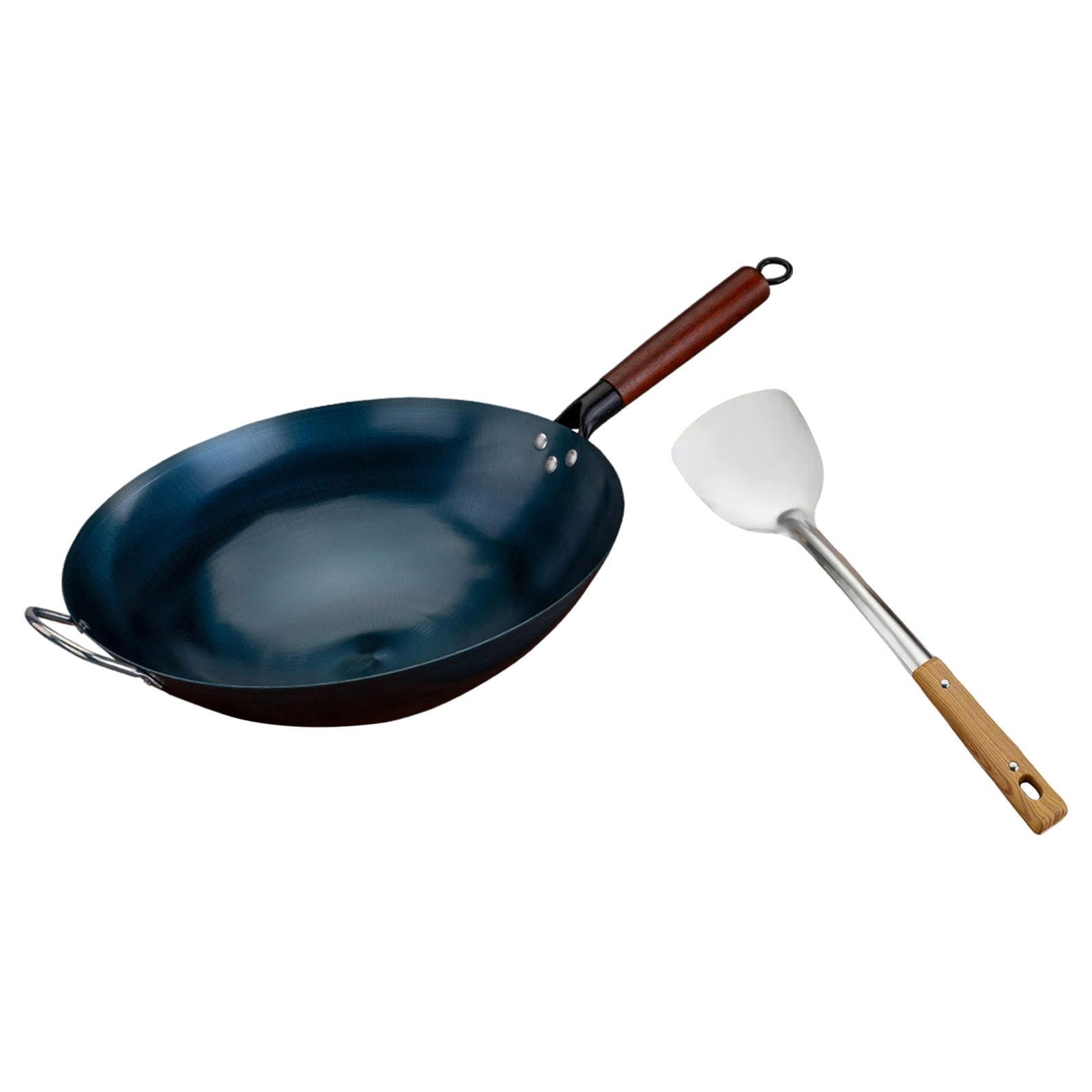 veasfak Wok Pan for Cooking Sautee Gas Cooking Wok Cookware General Pans Chinese Wok dia 40cm