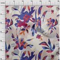 thumbnail image 3 of oneOone Silk Tabby Medium Blue Fabric Abstract Ink Texture Fabric For Sewing Printed Craft Fabric By The Yard 42 Inch Wide, 3 of 5