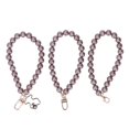 thumbnail image 2 of Pearl Bracelet, Metal Buckle Pearl Beads Strands Exquisite  For Bag For Keychain For Mobile Phone Case H35 Sand Brown, 2 of 8