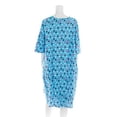 thumbnail image 2 of Robe de Flanelle Adaptative pour Femmes (3TG, Pois Colorés avec Fond Bleu - 05), 2 of 2