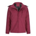 thumbnail image 2 of Sentmoon Men's Jacket Solid Color Long Sleeve Hooded Neck Men Winter Coat Plus Size Keep Warm Zipper Windbreaker Womans Clothes with Pockets Fall Fashion for Commuting and Bike Riding, 2 of 8