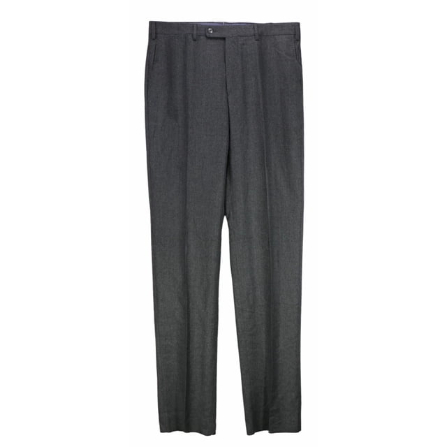 Vigano Men's 943 Light Grey 1959 Collection Wool Dress Pants - 32