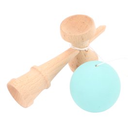 Kendama Traditionnel Japonais En Bois De Hêtre – Jeu D’adresse Et De Concentration – Noir Et Blanc