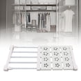 thumbnail image 4 of Étagère de Placard Extensible à Tension Organisateur d'Armoire Séparateur d'Armoire à Chaussures Garde-Robe Cloison Fleur Séparation Étagère de Rangement Blanc Rétractable Jardin Fleur 24 cm Chaussure, 4 of 8