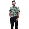 thumbnail image 1 of BESTMAN Slim Fit Shirts For Men Button Down Short Sleeve Printed Shirts For Boys, 1 of 5