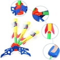 thumbnail image 3 of PENGXIANG Kid Air Rocket Launcher Toy Gift + 6 Foam Rockets for Boy Girl Age 3+, 3 of 8