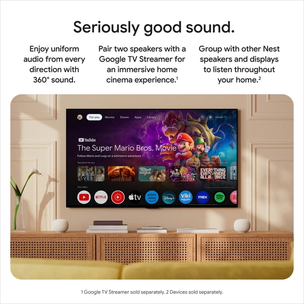 Google Home Speaker - Smart speaker with 360-Degree sound and