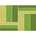 thumbnail image 1 of Ahgly Company Machine Washable Indoor Rectangle Transitional Chameleon Green Area Rugs, 8' x 10', 1 of 7