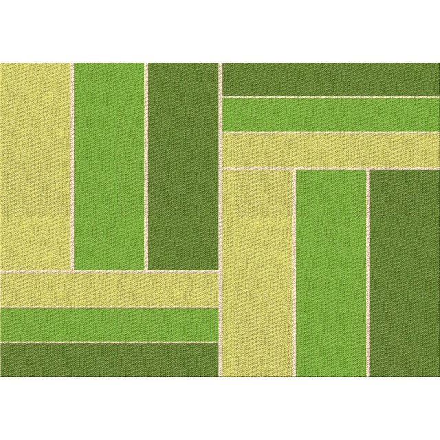 Ahgly Company Machine Washable Indoor Rectangle Transitional Chameleon Green Area Rugs, 8' x 10'
