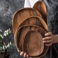 thumbnail image 3 of Wooden  Pastry Serving Plate Rectangle Food Dish Dried Fruit Tray Tableware, 3 of 10