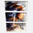 thumbnail image 3 of Design Art - Woman with White Horse Eagles, 3 of 3