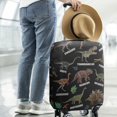 thumbnail image 2 of Travel Luggage Cover Suitcase Protector Fits 18-32 Inch Luggage Wheel Covers Patterned Travel Related Items Flower Luggage Protector Elastic Luggage Anti-scratch Suitcase Cover L, 2 of 5