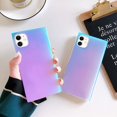 thumbnail image 3 of Compatible with iPhone Case, Square Colorful Sparkle Bling Purple Laser Soft Silicone Case Cover Protective Shockproof Fashion Iridescent Design for Girls Women (iPhone 7Plus/8Plus), 3 of 6