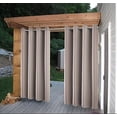 thumbnail image 1 of Cross Land Rideau Extérieur Imperméable pour patio,Jardin,Balcon, Antirouille à Oeillets - Rideau/drape à Oeillets Isolé Thermiquement Intérieur Extérieur,L54"TG108 Pouces,Gris,1 Panneau, 1 of 6
