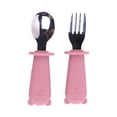 thumbnail image 2 of BKER Stainless Steel Fork Spoon Set With Silicone Handle Durable Tableware For Kitchen Dining Camping Travel Picnic BBQ Party, 2 of 4