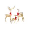 thumbnail image 3 of Holiday Time 3-Piece Lighted Iridescent Thread Deer Family Outdoor Decor, with 190 Warm White LED Lights, 3 of 4