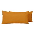 thumbnail image 2 of Vargottam Indoor/Outdoor Polyester Fabric Lumbar Pillow With Insert, All-Weather Waterproof Decorative Throw Pillow for Patio Furniture-Set of 2 - Mustard Yellow, 2 of 7